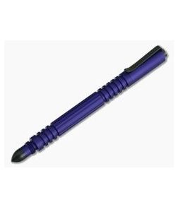 Hinderer Investigator Pen Matte Purple Aluminum Black Hardware - HK-0677 1