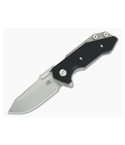 Hinderer Knives Half Track Tri-Way Spear Point Stonewash 20CV Black G10 - HK-0681 1