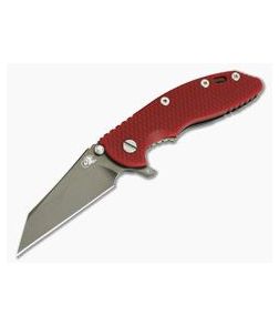 Hinderer Knives XM-18 3.5" Red Fatty Wharncliffe Tri-Way Stonewashed DLC Black 20CV - HK-0682 1