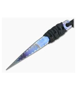 M. Strider Knives Flamed Titanium Nail 4.38" Cord Wrapped Fixed Blade - MSK-069 1