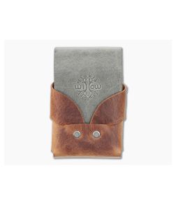Willow Craft Goods Slim Swaddle Leather Wallet Sierra And Charcoal Colorway WCG-06 - WCG-06 1