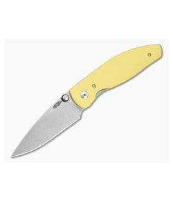 TRM Atom Sunshine Yellow 3D Sunburst G10 MagnaCut Liner Lock Knife (3.50" Blade) - TRM-070 1