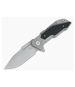 Hinderer Knives Full Track Spanto Working Finish S35VN Black G10 Tri-Way Pivot Flipper - HK-0711 1