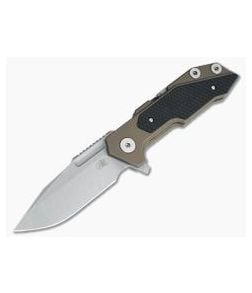 Hinderer Knives Full Track Spanto Working Finish S35VN Battle Bronze Black G10 Tri-Way Pivot Flipper - HK-0712 1