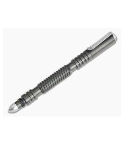 Hinderer Knives Investigator Pen Spiral Stainless Steel Stonewashed Black DLC - HK-0731 1