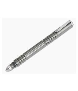 Hinderer Knives Investigator Pen Stonewashed Black DLC Stainless Steel 0732 - HK-0732 1