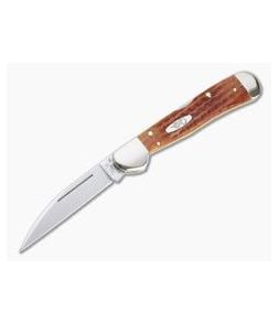 Case Copperlock Pocket Worn Harvest Orange Corn Cob Jig Bone Back Lock 07397 - CA-07397 1