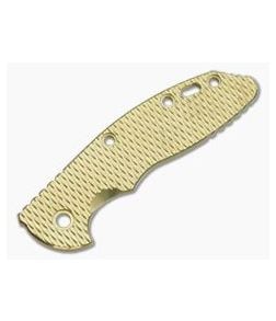 Hinderer Knives Textured Brass XM-18 3.5" Handle Scale - HK-0745 1