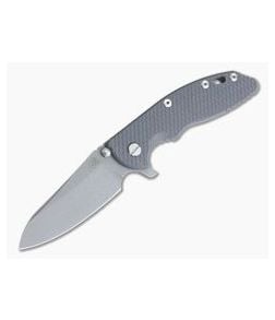 Hinderer XM-18 3.5" Skinny Sheepsfoot Working Finish 20CV Dark Gray G10 Tri-Way Pivot Flipper - HK-0755 1
