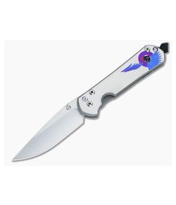 Chris Reeve Small Sebenza 21 Unique Graphic w/Amethyst - CRK-078 1