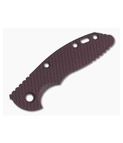 Hinderer Knives XM-18 3" Textured Burgundy Canvas Micarta Handle Scale 0787 - HK-0787 1