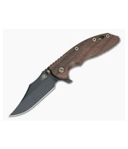 Hinderer XM-18 3.5" Vintage Series Parkerized O1 Bowie Smooth Walnut Battle Green Tri-Way Pivot Flipper 0795 - HK-0795 1