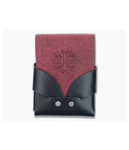 Willow Craft Goods Swaddle Leather Wallet Black And Bordeaux Colorway WCG-07 - WCG-07 1
