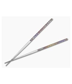 Foltsum 2-Piece Titanium Chopsticks Case Color Satin - FLM-07 1