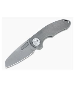 Curtiss Knives F3 Medium Dark Stonewashed XHP Wharncliffe Non-Flipper Standard Slim Folder - CK-07 1