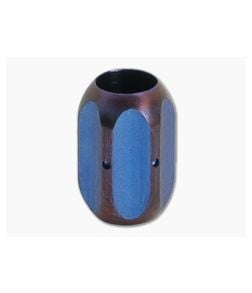 Ti Survival Titanium Lanyard Bead Hex Blue/Purple Anodized 082 - TS-082 1