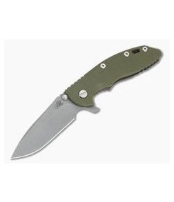 Hinderer XM-18 3.5" OD Green G10 Tri-Way Spear Point WF 20CV Battle Bronze Ti 0840 - HK-0840 1