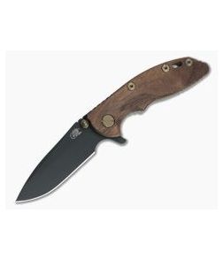 Hinderer XM-18 3" Vintage Series Parkerized O1 Spear Point Smooth Walnut Battle Green Tri-Way Pivot Flipper 0883 - HK-0883 1