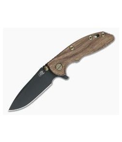 Hinderer XM-18 3" Vintage Series Parkerized O1 Spear Point Smooth Walnut Battle Green Tri-Way Pivot Flipper 0884 - HK-0884 1