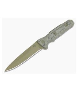 Buck GCK Spear Point Coyote Tan Cerakote 5160 Micarta Combat and Survival Fixed Blade 0891BRS1 - BU-0891BRS1 1