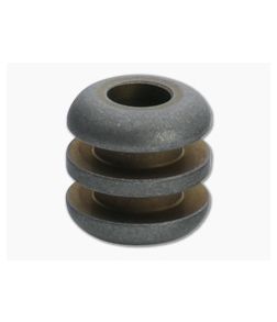 Ti Survival Three Ribbed Titanium Lanyard Bead Stonewashed Copper Grooves - TS-089 1