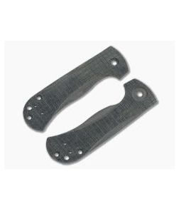 Custom Black Micarta Grid Handle Scale Set for ZT 0909 - AC-0909HNDL-001 1