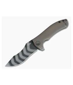 Zero Tolerance 0920 Sprint 3D Tan Titanium Tiger Stripe 20CV Flipper - ZT-0920TTS 1
