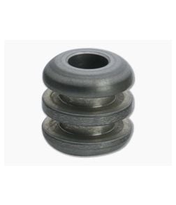 Ti Survival Three Ribbed Titanium Lanyard Bead Plain Finish - TS-092 1