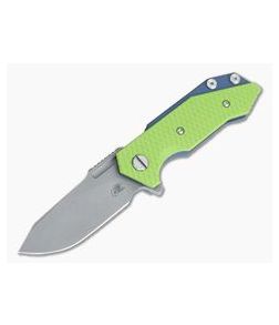 Hinderer Knives Half Track Slicer 20CV Battle Blue Neon Green G10 Tri-Way Flipper - HK-0932 1