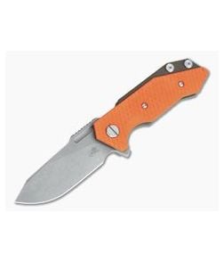 Hinderer Knives Half Track Slicer 20CV Battle Bronze Orange G10 Tri-Way Flipper - HK-0936 1