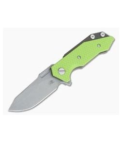 Hinderer Knives Half Track Slicer 20CV Battle Bronze Neon Green G10 Tri-Way Flipper - HK-0940 1