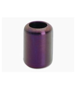 Ti Survival Grooveless Titanium Lanyard Bead Purple Anodized - TS-094 1