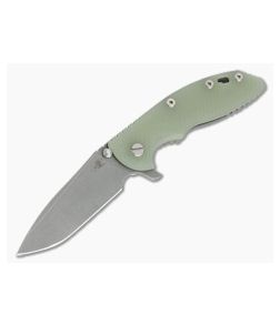Hinderer XM-18 3.5" Working Finish S45VN Spanto Jade G10 Tri-Way Flipper 0986 - HK-0986 1