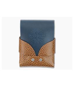 Willow Craft Goods Swaddle Leather Wallet Whiskey Dollaro And Ocean Blue Colorway WCG-09 - WCG-09 1