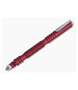 Hinderer Knives Investigator Pen Spiral Aluminum Matte Red - HK-1004 1