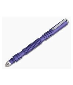 Hinderer Knives Investigator Pen Spiral Aluminum Matte Purple - HK-1007 1