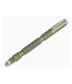 Hinderer Knives Investigator Pen Spiral Aluminum Battle OD Green - HK-1008 1