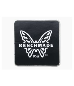 Benchmade Black and White Butterfly Logo 1x1 Sticker 100932F - BM-100932F 1