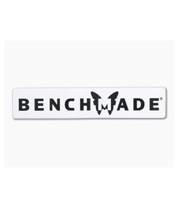 Benchmade White and Black Wordmark Sticker 100937F - BM-100937F 1