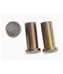 Hinderer Knives XM-24 4" Handle Nuts Stonewashed Bronze Horse Head 3 Set 1012 - HK-1012 1