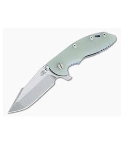 Hinderer XM-18 3.5" Stonewashed 20CV Harpoon Spanto Translucent G10 Blue Tri-Way Flipper 1018 - HK-1018 1