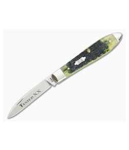 Case Tear Drop Jack Olive Green Jigged Bone - CA-10260 1