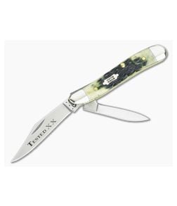Case Peanut Olive Green Jigged Bone - CA-10262 1