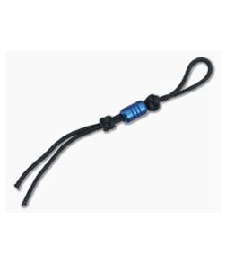 Benchmade Lanyard Sapphire Blue PVD Steel Bead Black Paracord 103488F - BM-103488F 1