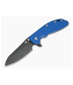 Hinderer XM-24 Sheepsfoot Battle Black DLC 20CV Blue G10 Tri-Way Pivot Flipper - HK-1049 1