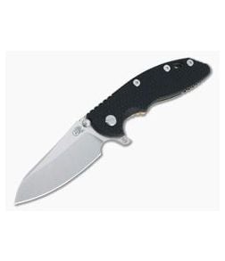 Hinderer XM-18 3.5" Skinny Sheepsfoot Stonewash 20CV Black G10 Stonewash Bronze Ti Tri-Way Pivot Flipper - HK-1051 1