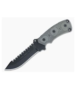 TOPS Steel Eagle 105 Hunter Point Black Linen Micarta - TP-105HP 1