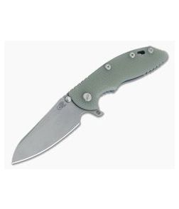 Hinderer XM-18 3.5" Skinny Sheepsfoot Working Finish 20CV Translucent G10 Battle Blue Ti Tri-Way Pivot Flipper - HK-1062 1