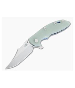 Hinderer XM-18 3.5" Bowie Stonewashed 20CV Jade G10 Blue Tri-Way Flipper 1069 - HK-1069 1