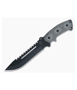 TOPS Steel Eagle 107C Black Linen Micarta - TP-107C 1